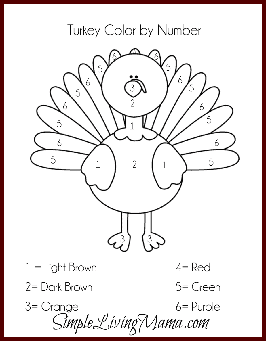 Leaf Turkey Craft For Kids - Simple Living Mama regarding Thanksgiving Crafts For Kids Printable Free