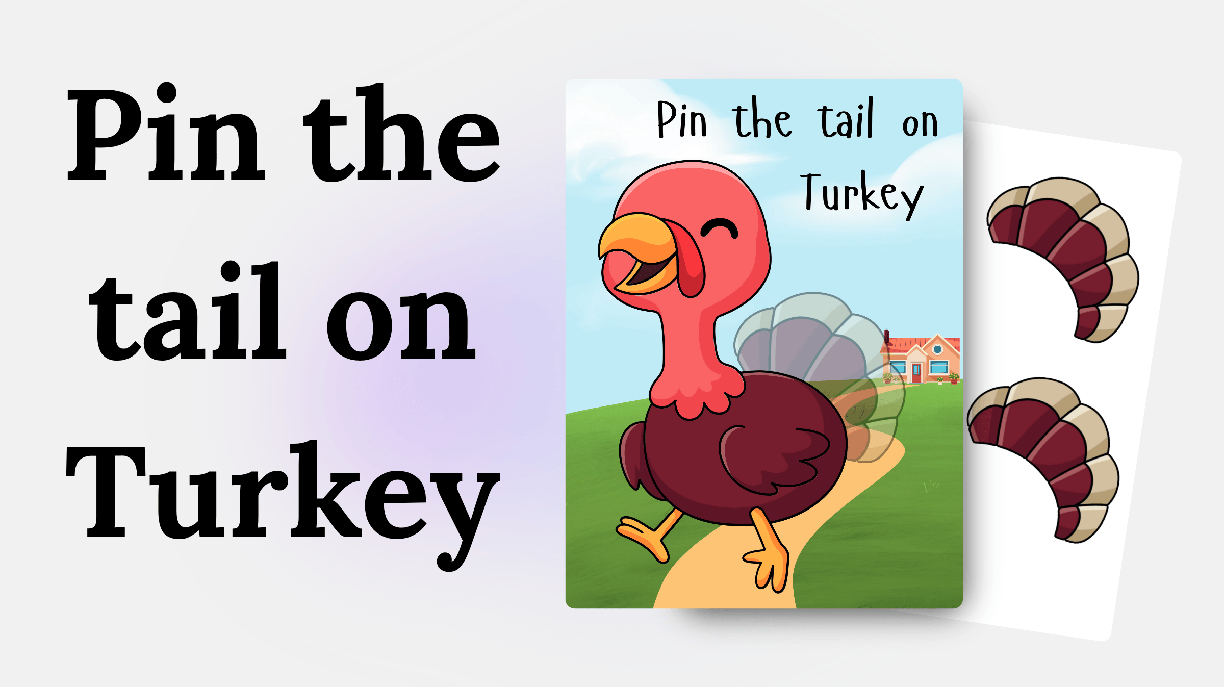 New] Pin The Tail On The Turkey - Free Printable Pdf intended for Pin the Feathers On the Turkey Printable