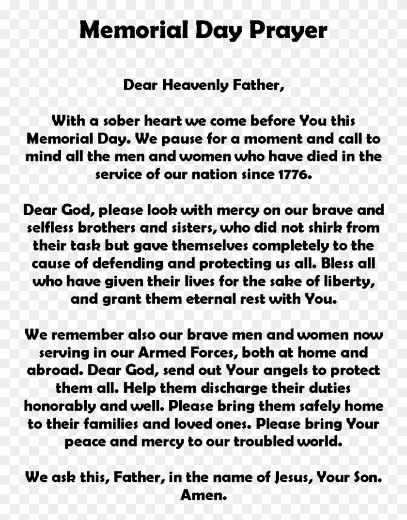 Org/Memorial Day Poems/ Memorial Day - Short Remembrance Day for Religious Veterans Day Poem