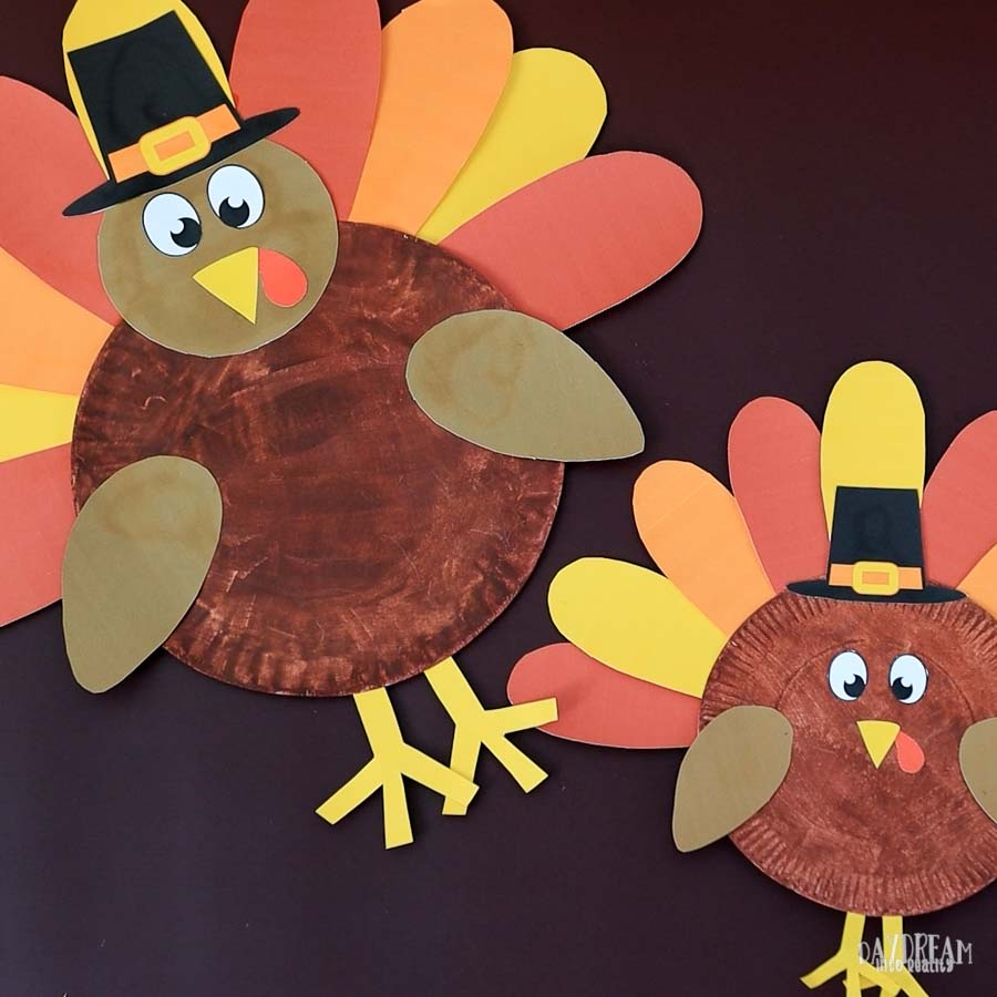 Paper Plate Turkey Craft For Kids | Free Pdf Template! ~ Daydream inside Turkey Paper Plate Craft Printable