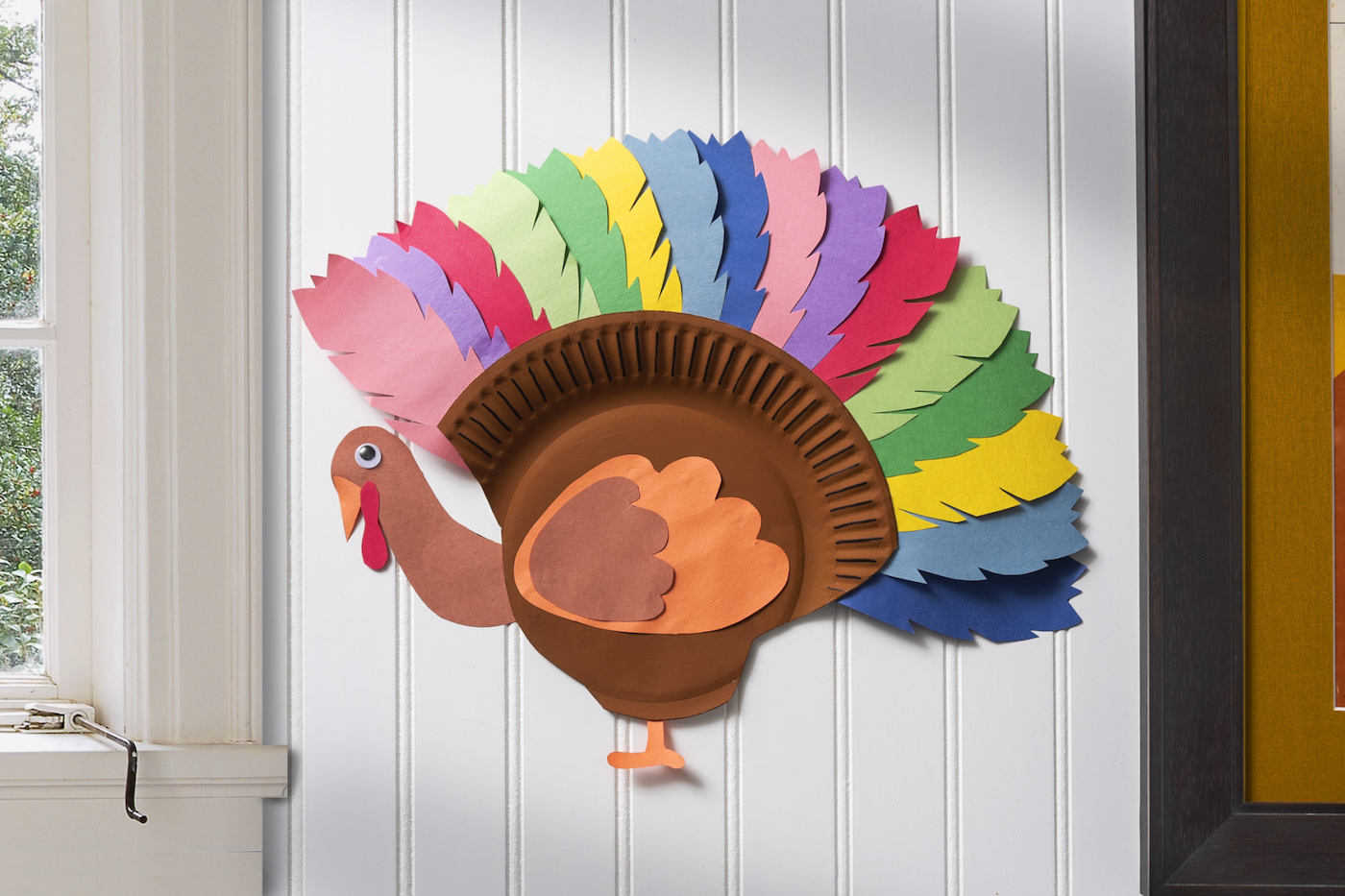 Paper Plate Turkey For A Fun Kids&amp;#039; Thanksgiving - Diy Candy with Turkey Paper Plate Craft Printable