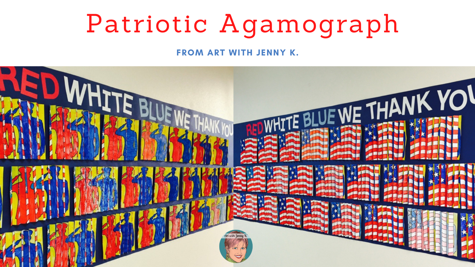 Patriotic Agamograph - Art With Jenny K. in Veterans Day Agamograph Free Printable