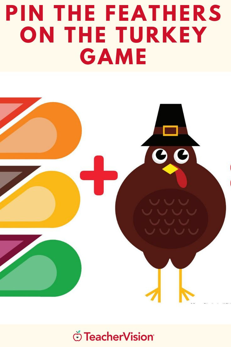 Pin The Feathers On The Turkey Thanksgiving Game with regard to Pin the Feather On the Turkey Printables