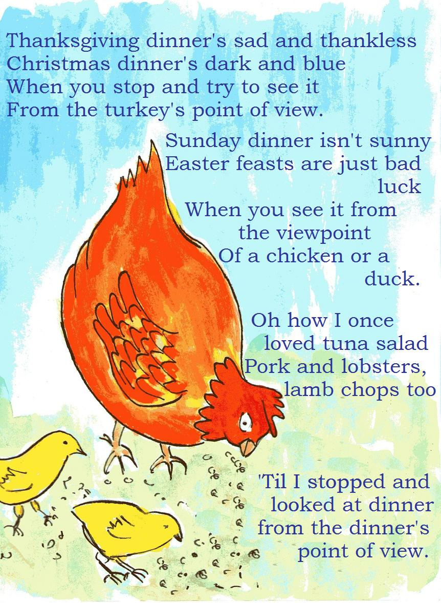 Point Of View | Violet&amp;#039;S Vegan Comics throughout Shel Silverstein Thanksgiving Poem