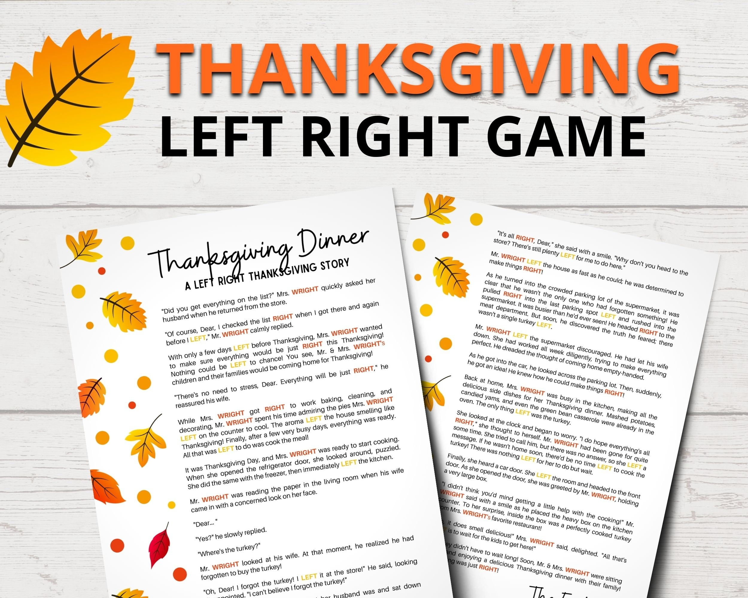 Printable Left Right Thanksgiving Game | Funny Thanksgiving Left throughout Thanksgiving Left Right Game Free Printable