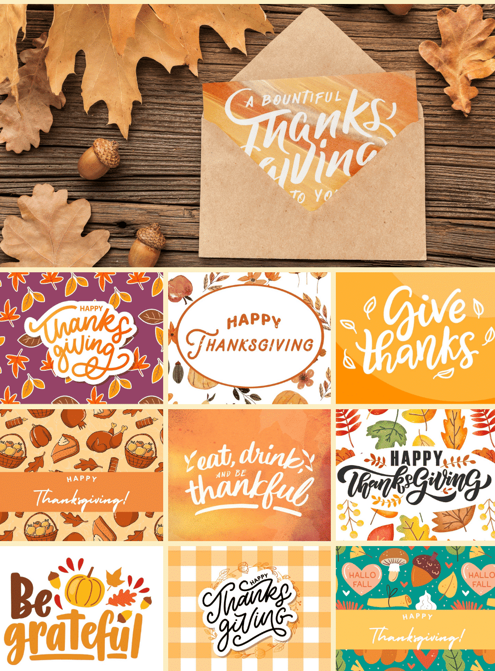 Printable Thanksgiving Cards | 30+ Free Printables! for Free Printable Thanksgiving Cards