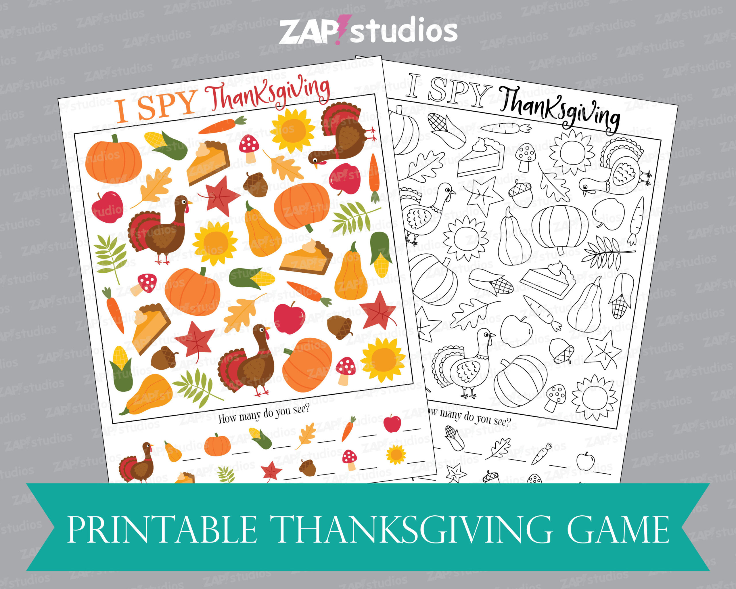Printable Thanksgiving I Spy Game: Classroom Activity (Pdf) - Etsy pertaining to Thanksgiving Seek and Find Printable