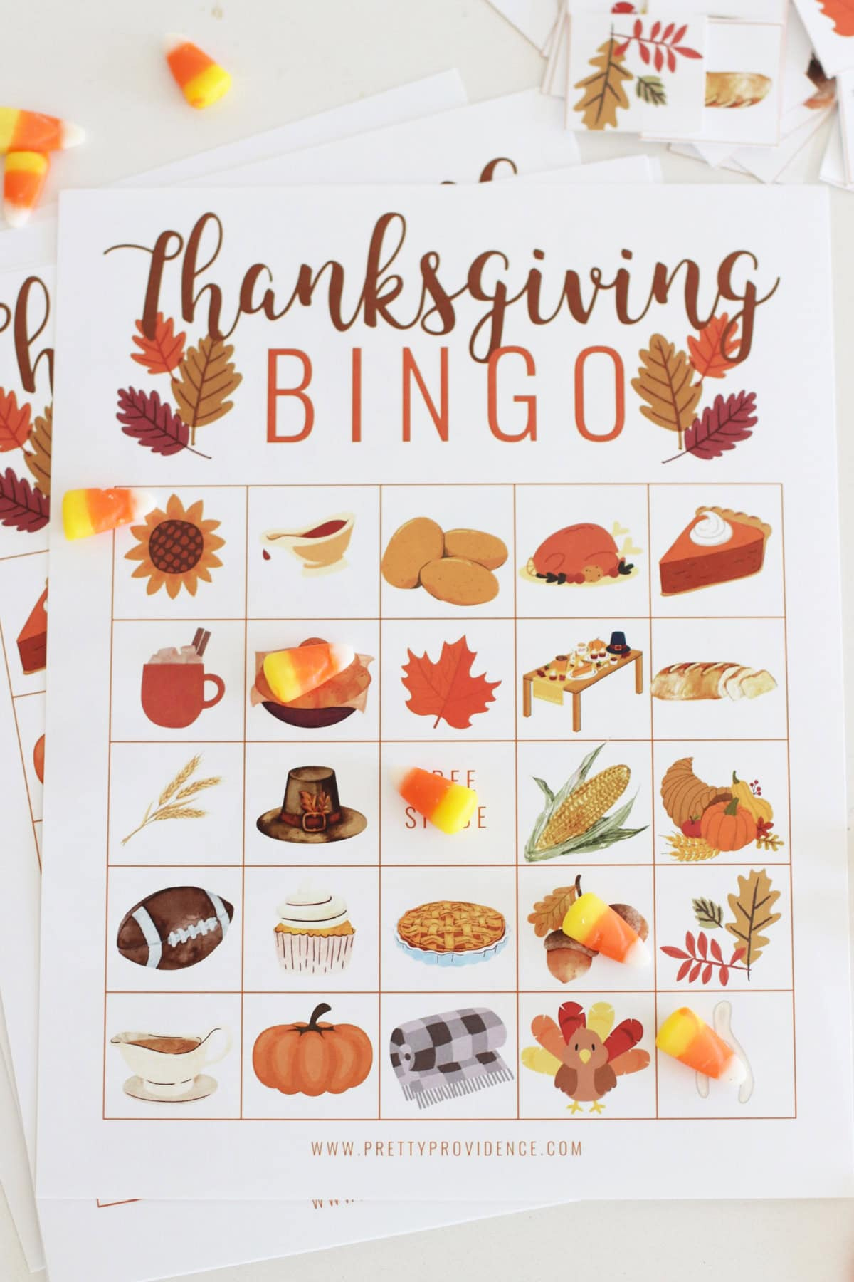 Reusable Bingo Cards Free Printable Thanksgiving Bingo Game (24 regarding Thanksgiving Printable Bingo Games