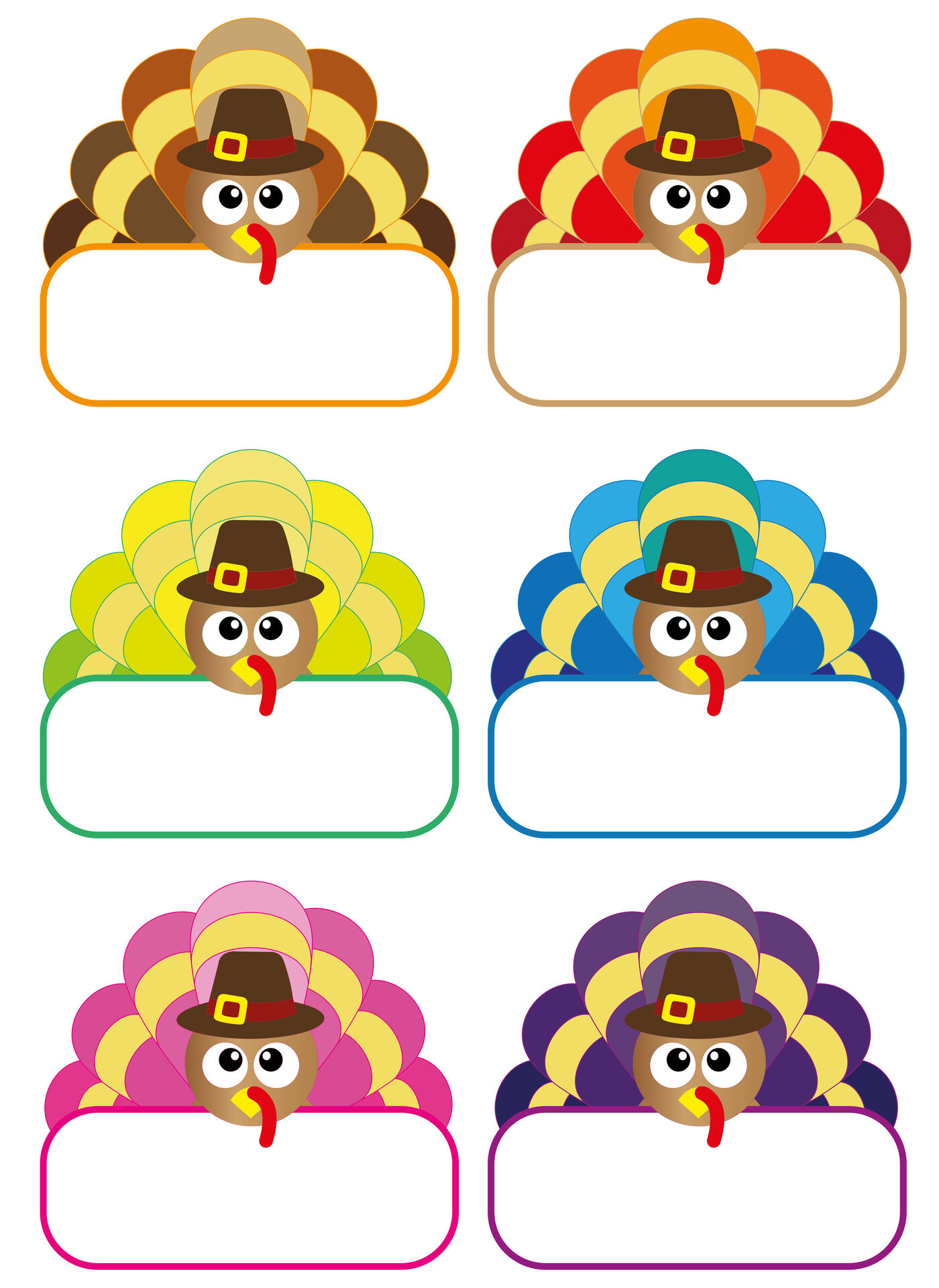 Sheets Name Tags Thanksgiving - 13 Free Pdf Printables | Printablee pertaining to Printable Turkey Name Tags
