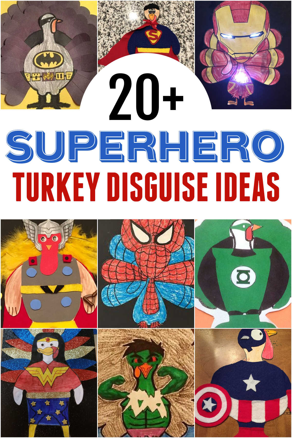 Superhero Turkey Disguises To Save Thanksgiving | Today&amp;#039;S Creative intended for Hulk Turkey Disguise Printable