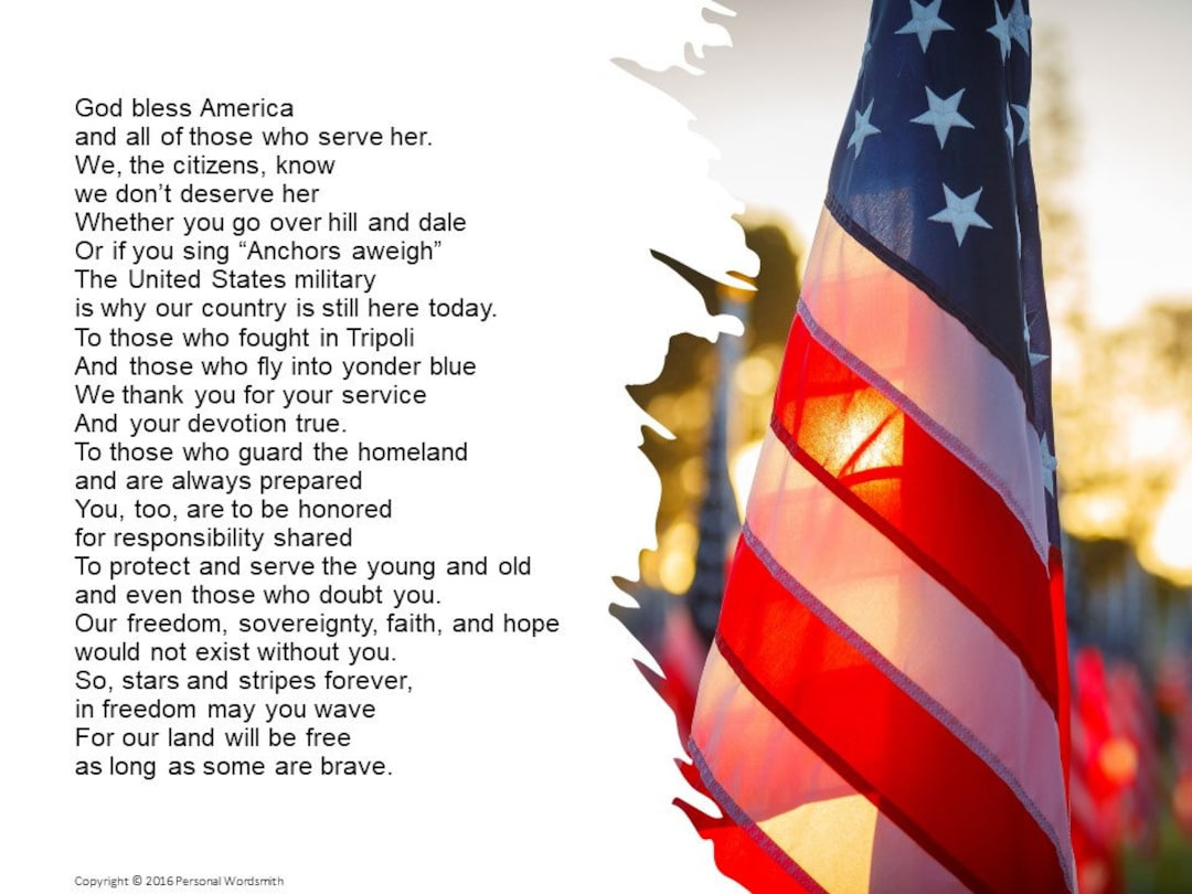 Thank You Veteran Poem, As Long As Some Are Bravepersonal Wordsmith,  Memorial Day Poetry Download, Veterans Day Reading Digital Print - Etsy Uk intended for Popular Veterans Day Poems