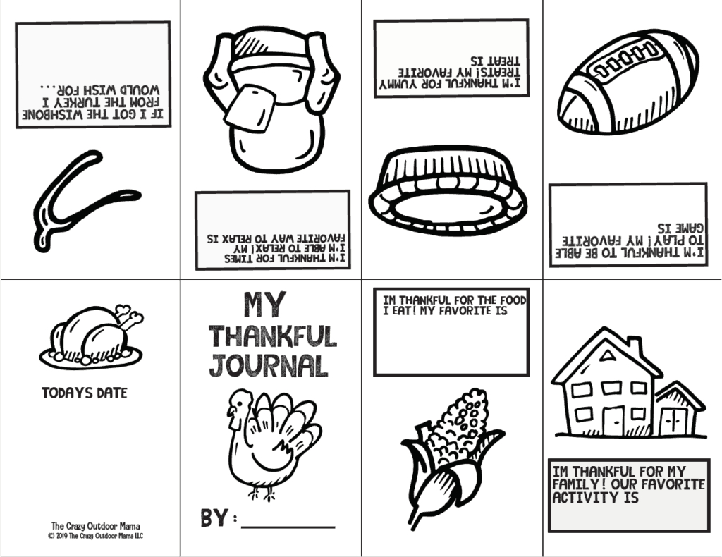 Thankful Activity Journal Printable For Kids! – The Crazy Outdoor Mama inside I am Thankful Book For Preschool Free Printable