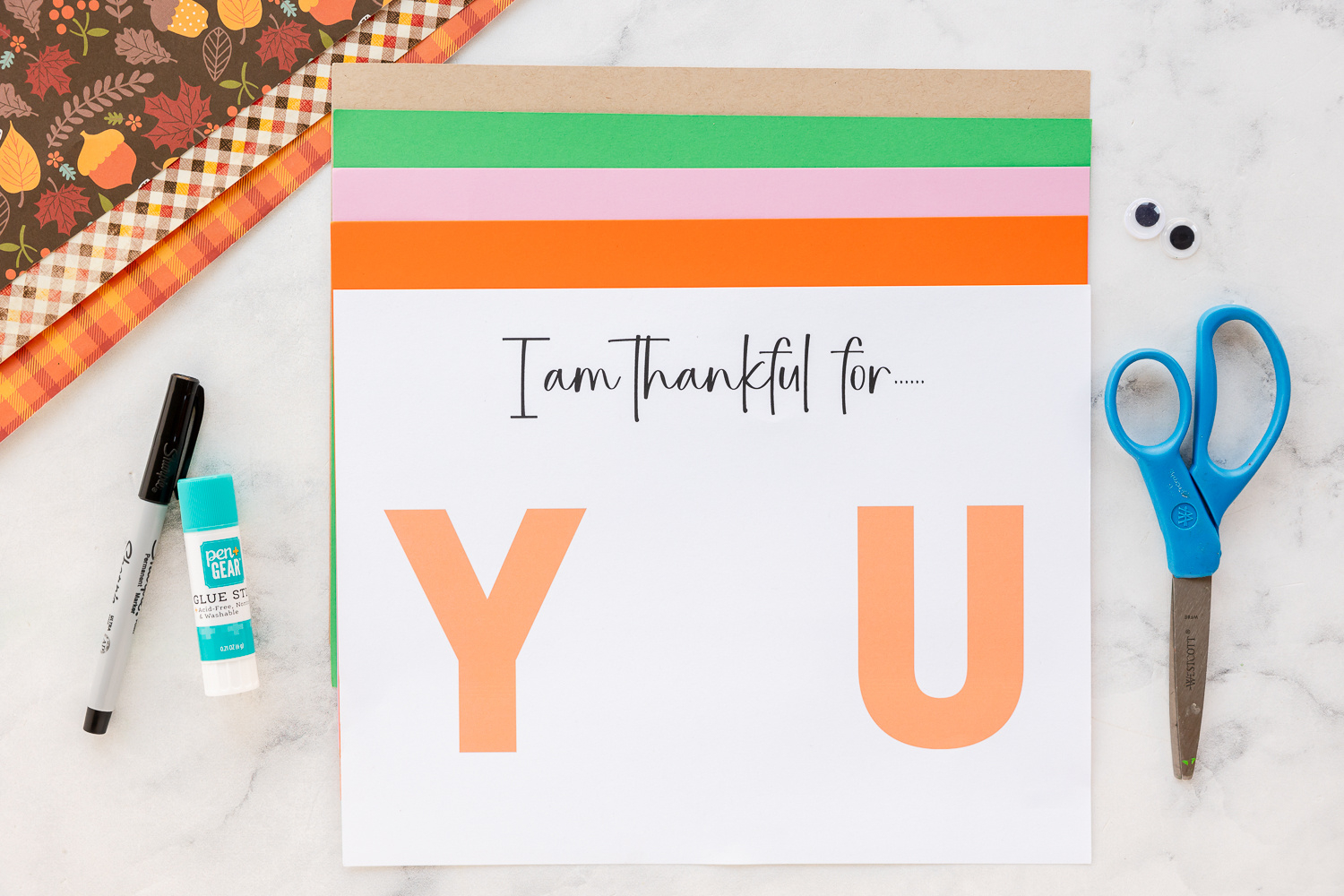 Thankful For You Handprint Pumpkin Printable - Made To Be A Momma in I Am Thankful For You Free Printable