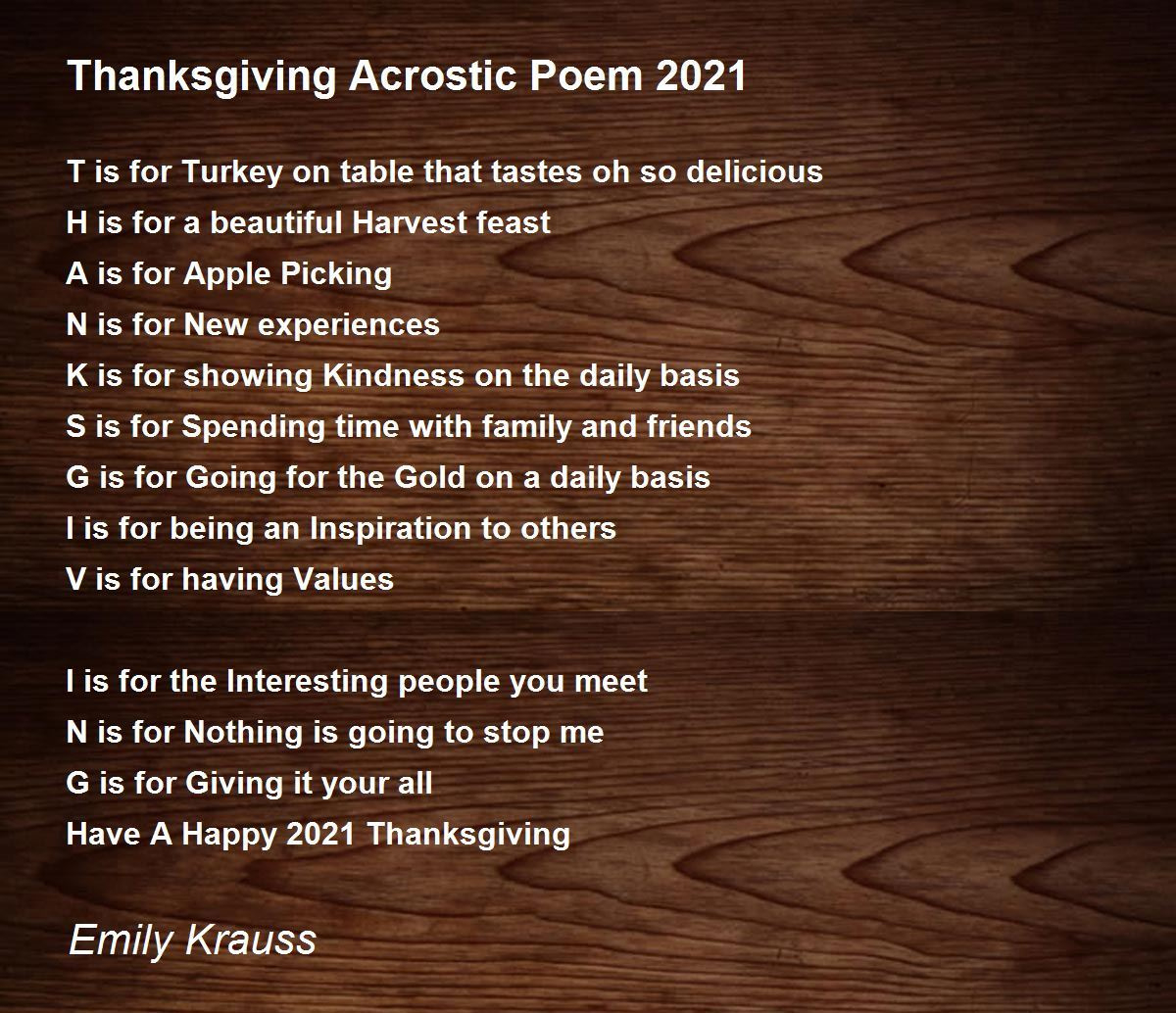 Thanksgiving Acrostic Poem 2021 - Thanksgiving Acrostic Poem 2021 inside Acrostic Poem On Thanksgiving