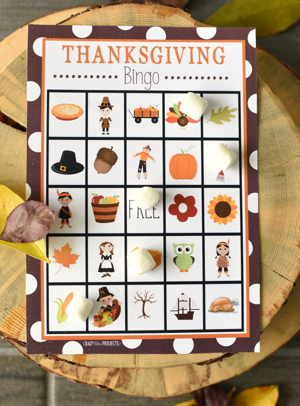Thanksgiving Bingo Game - Crazy Little Projects regarding Thanksgiving Printable Bingo Games
