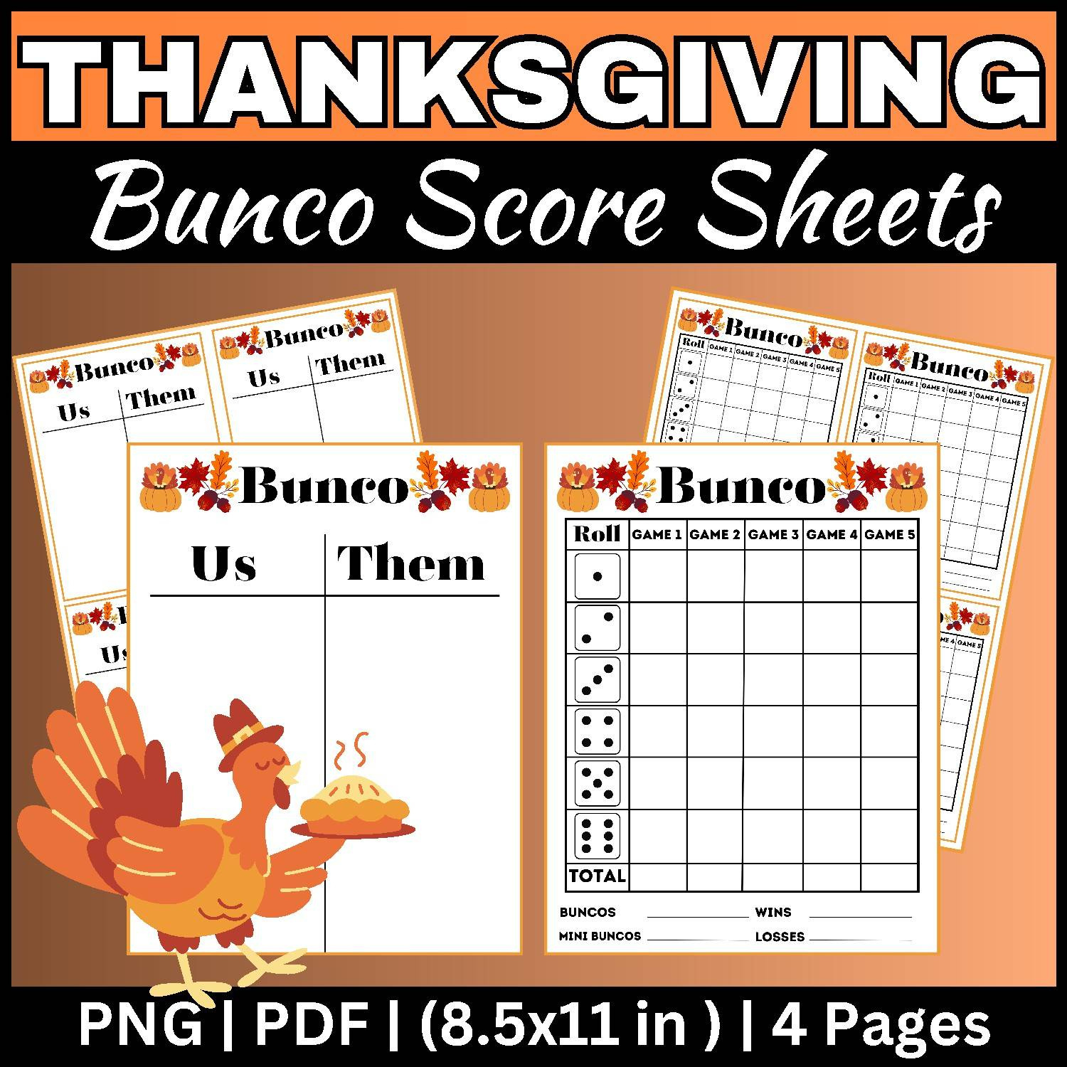 Thanksgiving Bunco Score Sheets | Autumn &amp;amp; November Activities | Fall Games regarding Free Printable Thanksgiving Bunco Score Sheets