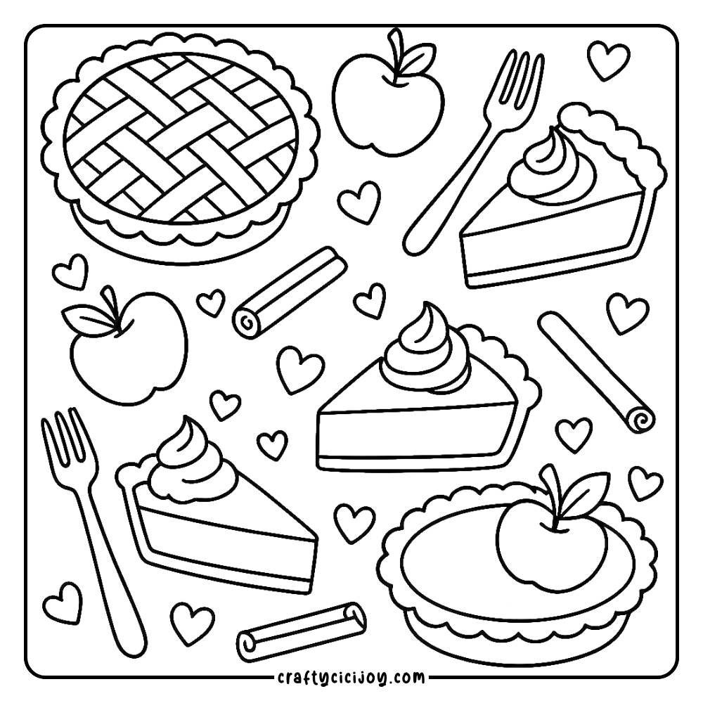 Thanksgiving Coloring Pages (15 Free Printable Pdfs) - within Free Printable Thanksgiving Food Coloring Pages