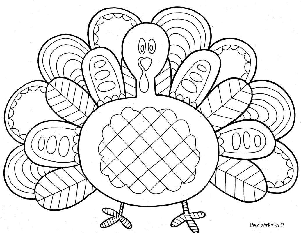 Thanksgiving Coloring Pages - Doodle Art Alley for Free Printable Thanksgiving Coloring Sheets
