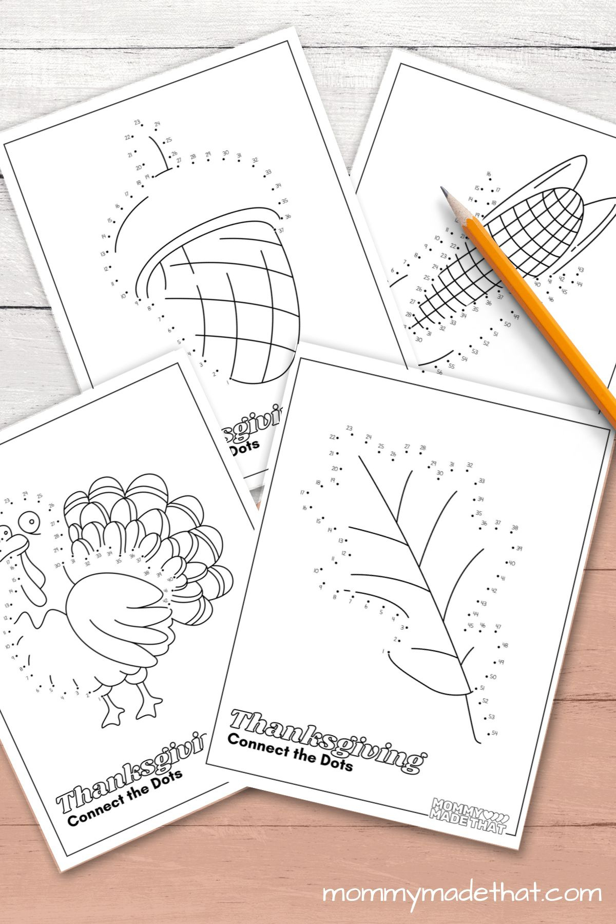 Thanksgiving Connect The Dots (Lots Of Fun Free Printables!) throughout Free Printable Thanksgiving Dot to Dot