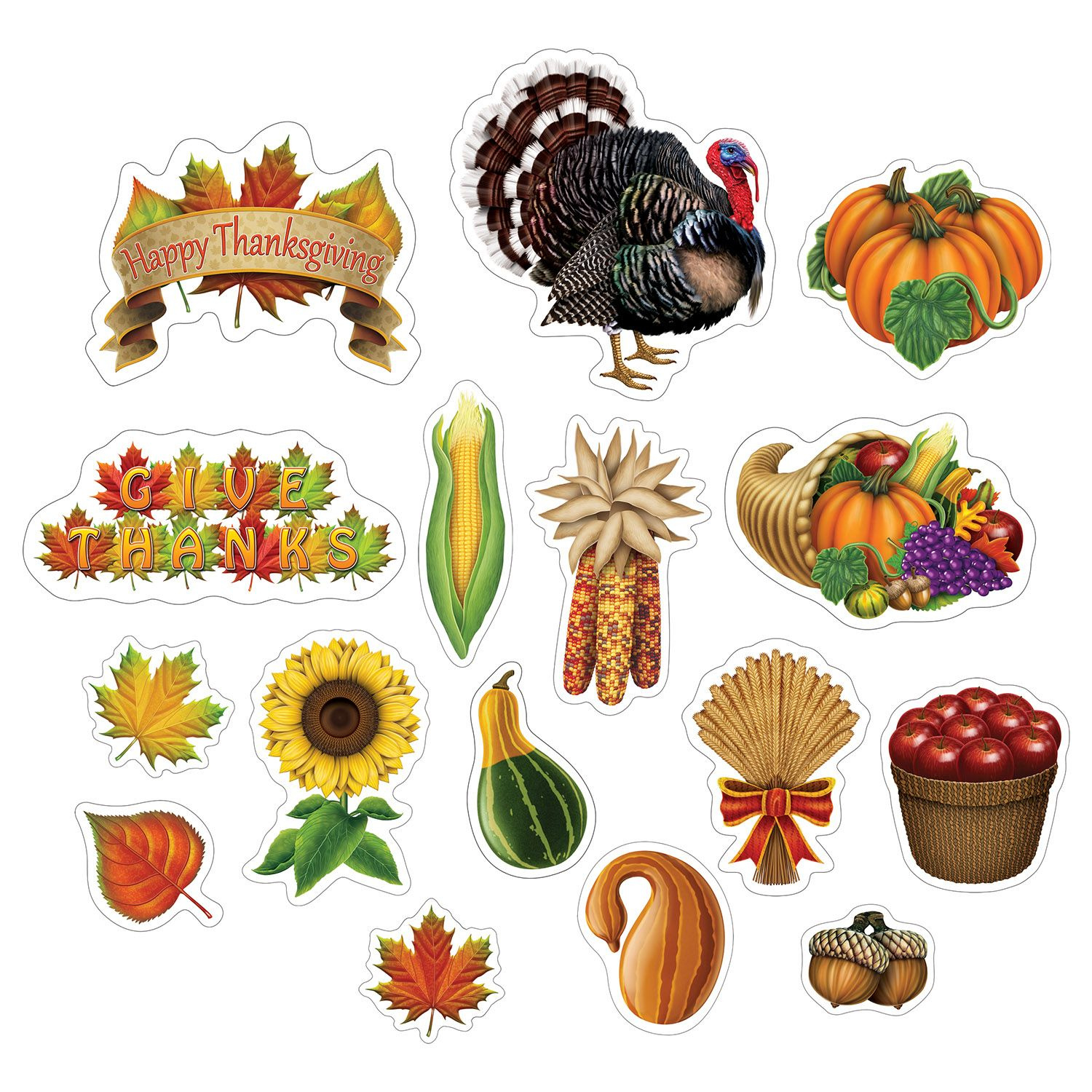 Thanksgiving Cutouts with Printable Thanksgiving Cut Outs