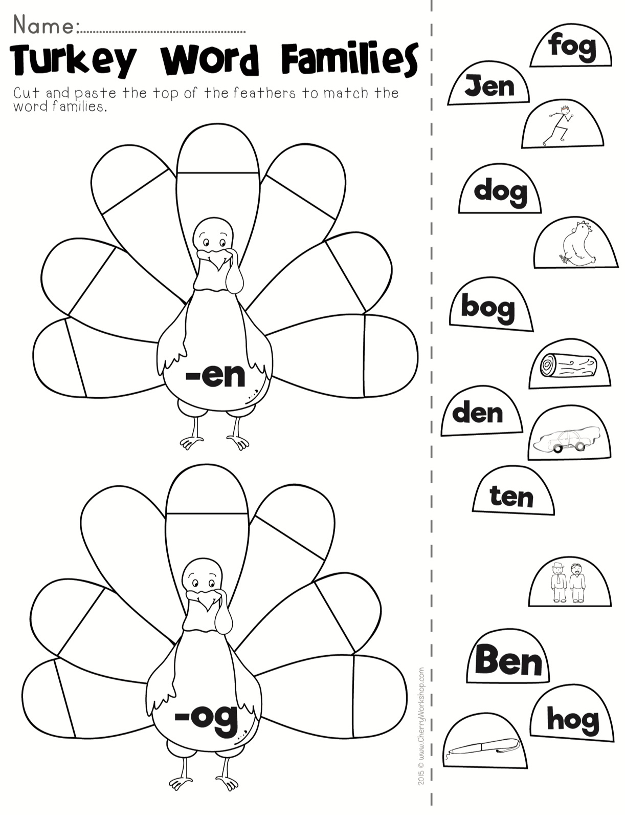 Thanksgiving Cvc Word Activity Pages with Thanksgiving Cvc Worksheets