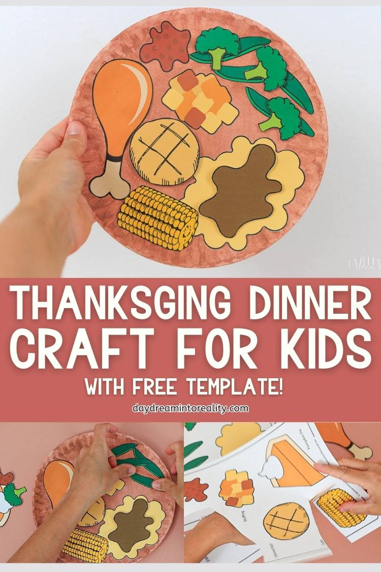 Thanksgiving Dinner Paper Plate Craft | Free Pdf Template throughout Printable Thanksgiving Food Pictures