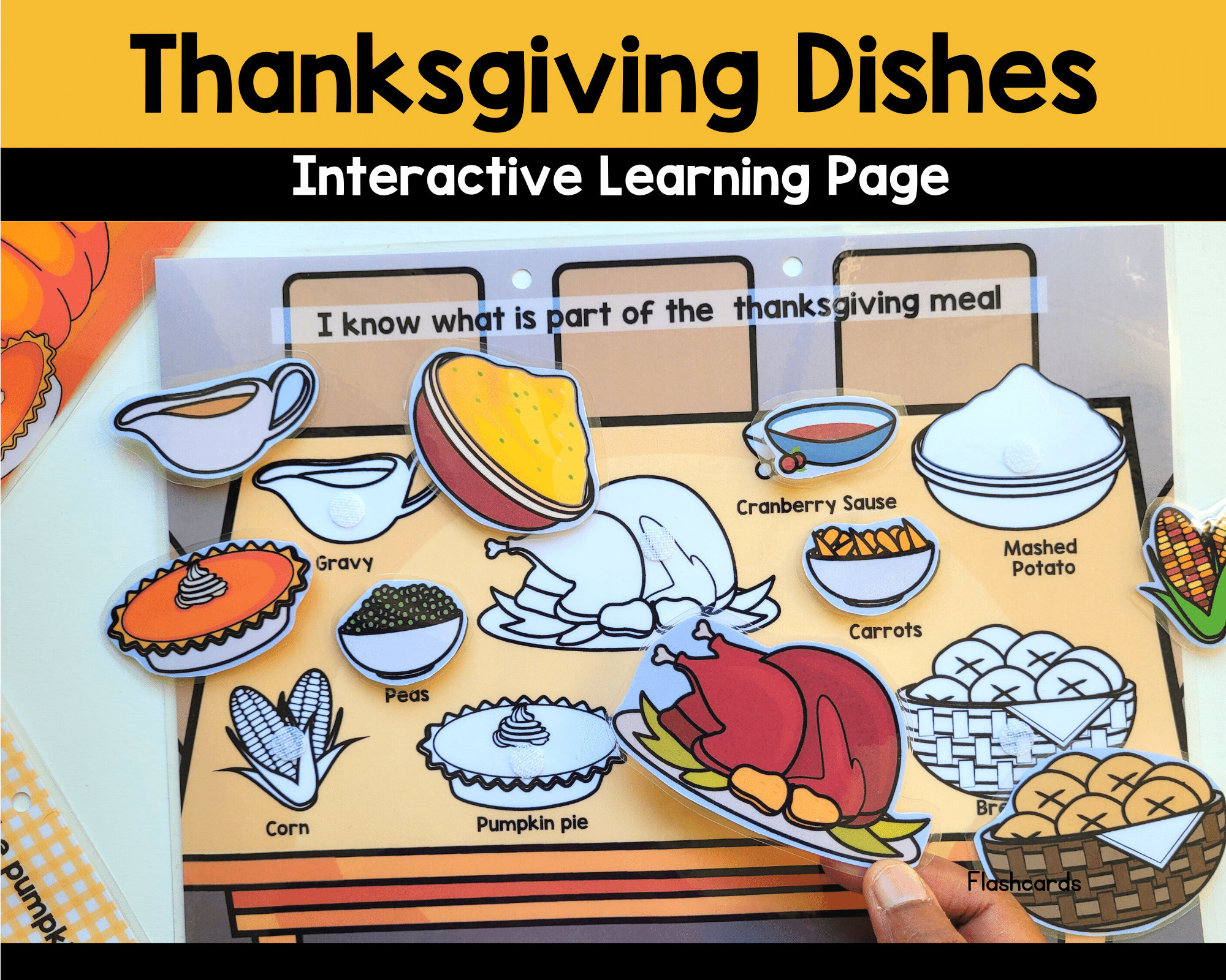 Thanksgiving Dishes Printable, Learn The Traditional Thanksgiving for Thanksgiving Meal Worksheet