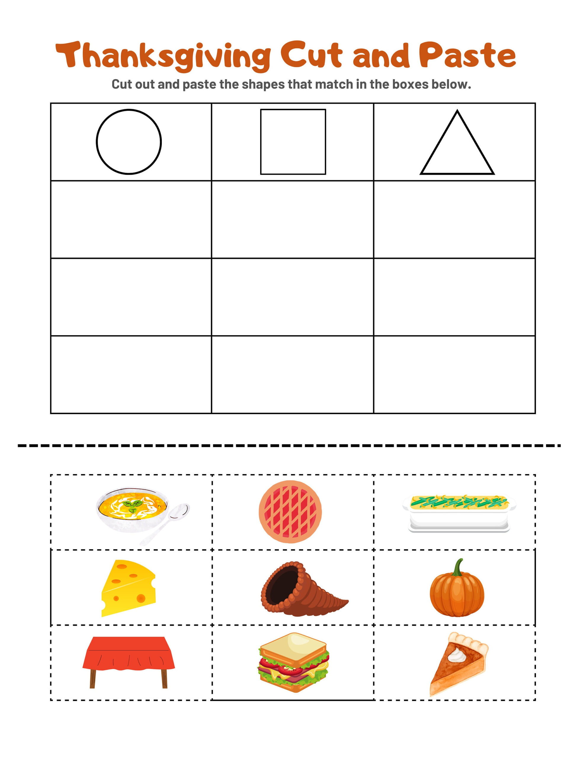 Thanksgiving Fine Motor Worksheets - Etsy pertaining to Thanksgiving Worksheet For Preschool