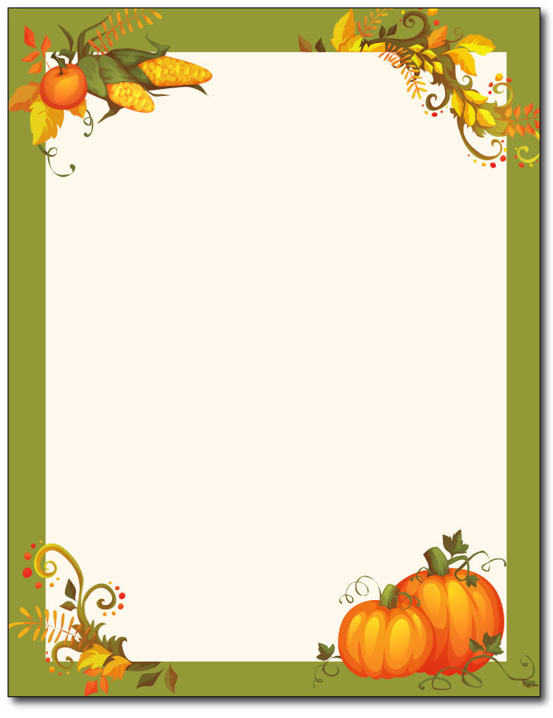 Thanksgiving Harvest Stationery - Worksheets Library pertaining to Free Printable Thanksgiving Stationery