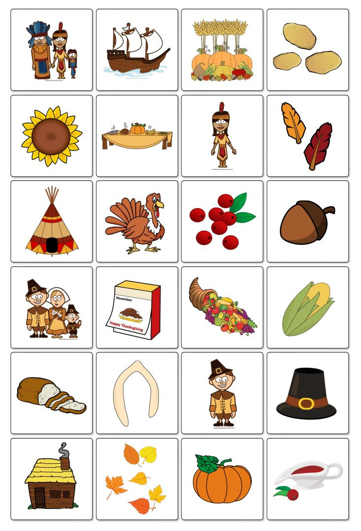 Thanksgiving Matching Games - 10 Free Pdf Printables | Printablee pertaining to Thanksgiving Printables For Preschoolers