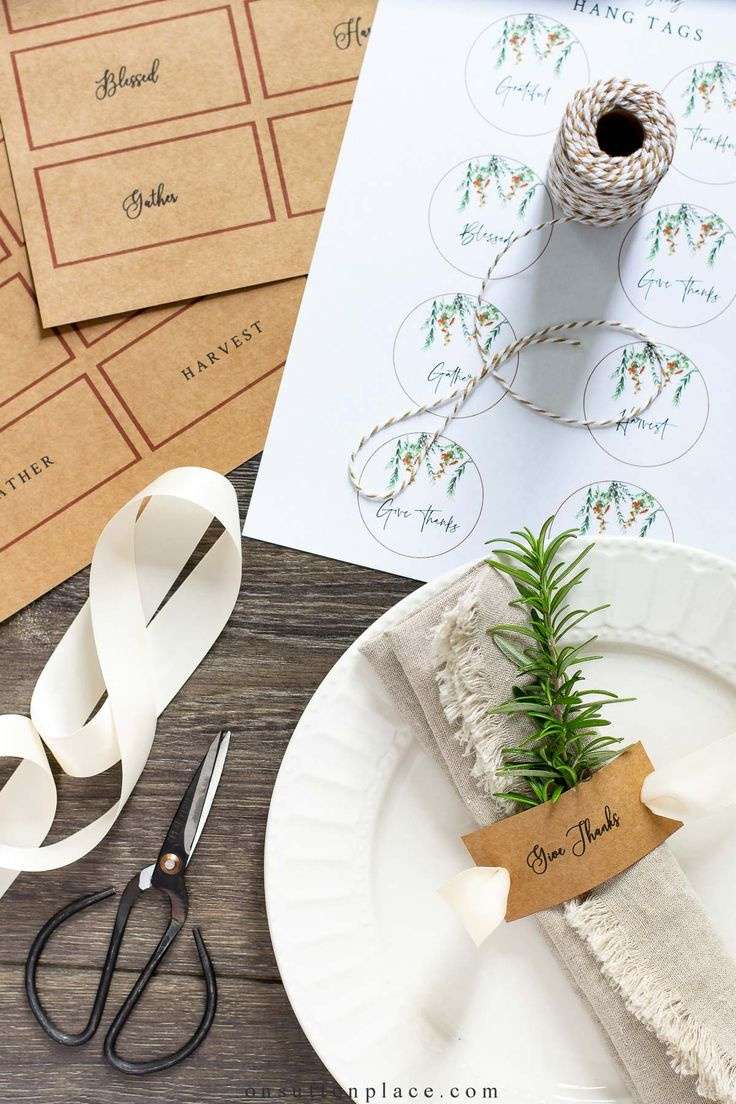 Thanksgiving Napkin Rings | Free Printable - On Sutton Place intended for Free Printable Thanksgiving Napkin Rings