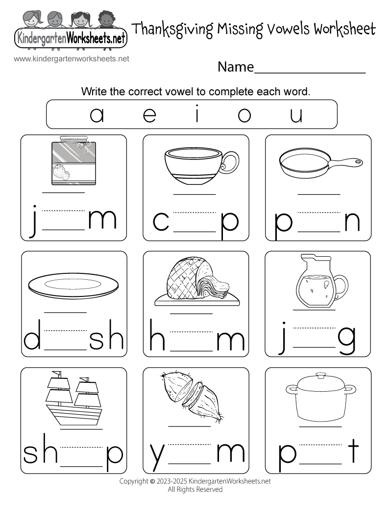 Thanksgiving Phonics Worksheet - Free Printable, Digital, &amp;amp; Pdf regarding Thanksgiving Cvc Worksheets