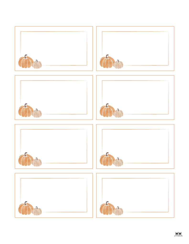 Thanksgiving Place Cards - 15 Free Printable Sets | Printabulls regarding Free Thanksgiving Name Tags Printable