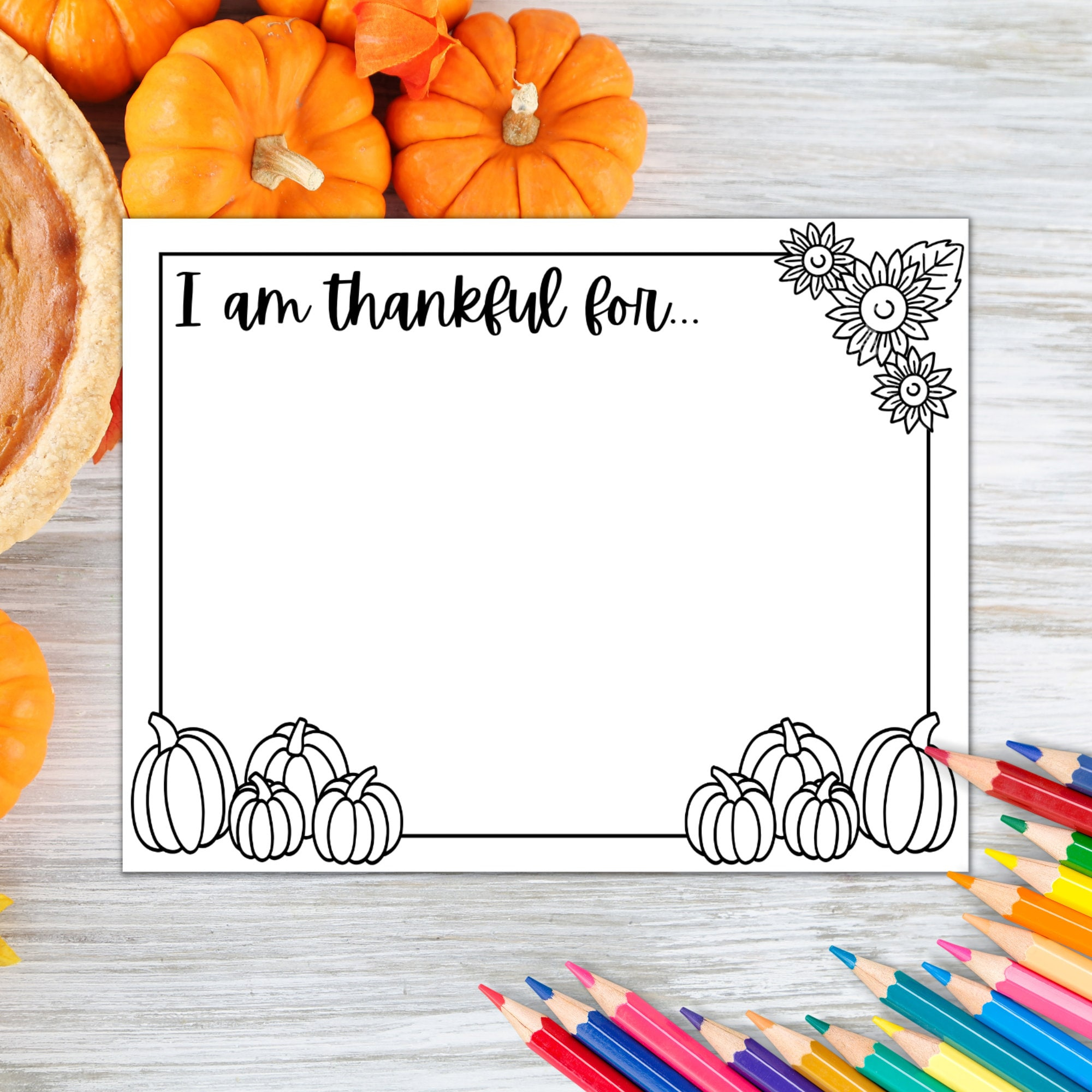 Thanksgiving Placemat: Gratitude Coloring Page (Pdf Printable within I am Thankful For Placemat Printable