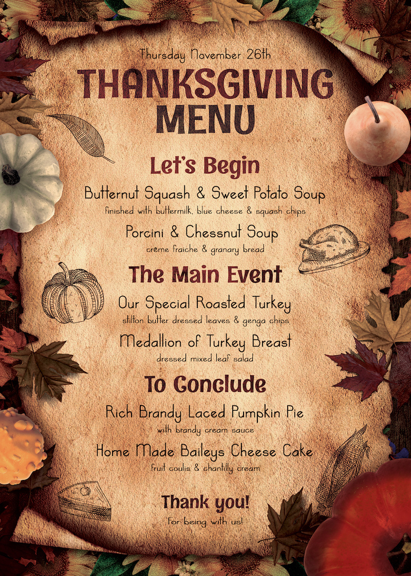 Thanksgiving Printable Menu - Printable Bingo Cards intended for Free Online Thanksgiving Templates Menu Hgtv