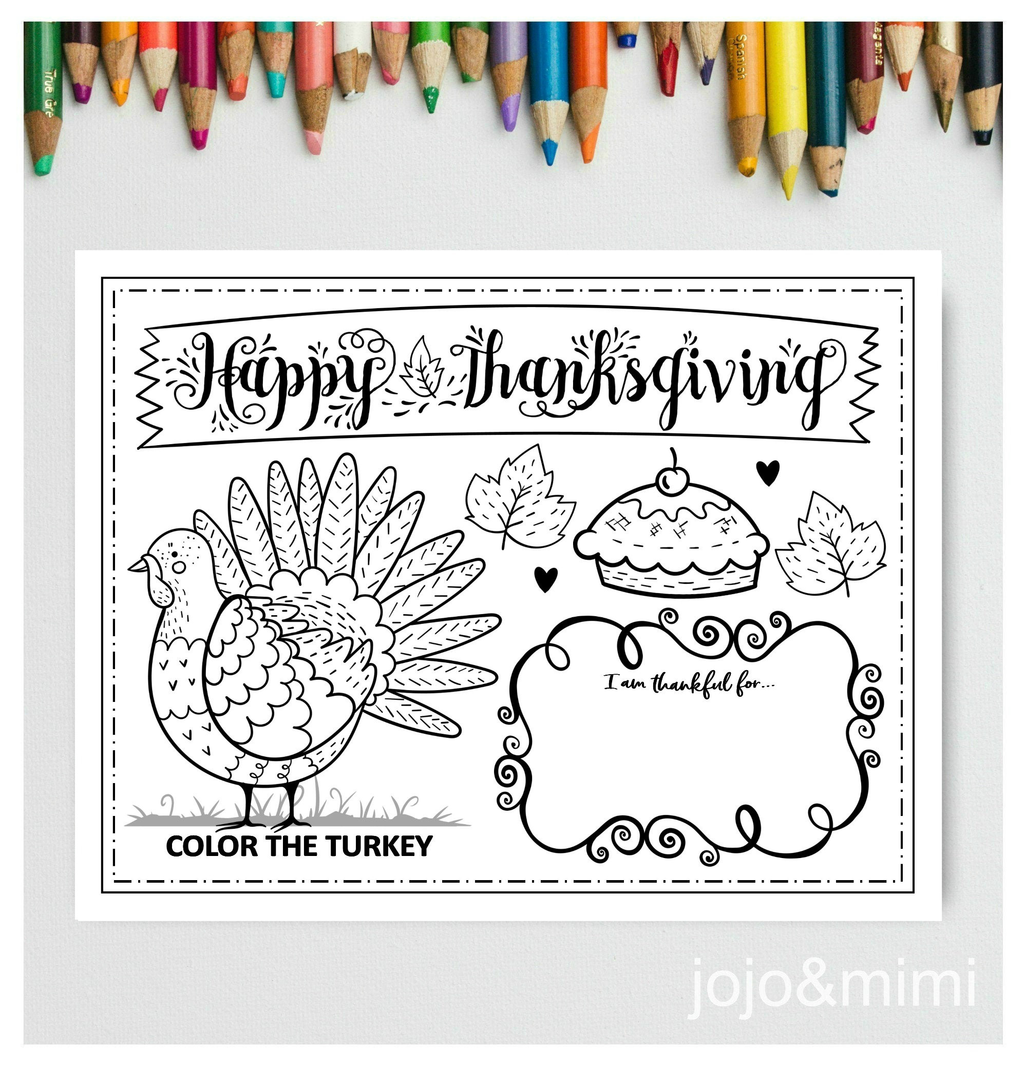 Thanksgiving Printable Placemat Activity Fall Coloring Page for Thanksgiving Placemats Coloring Printables
