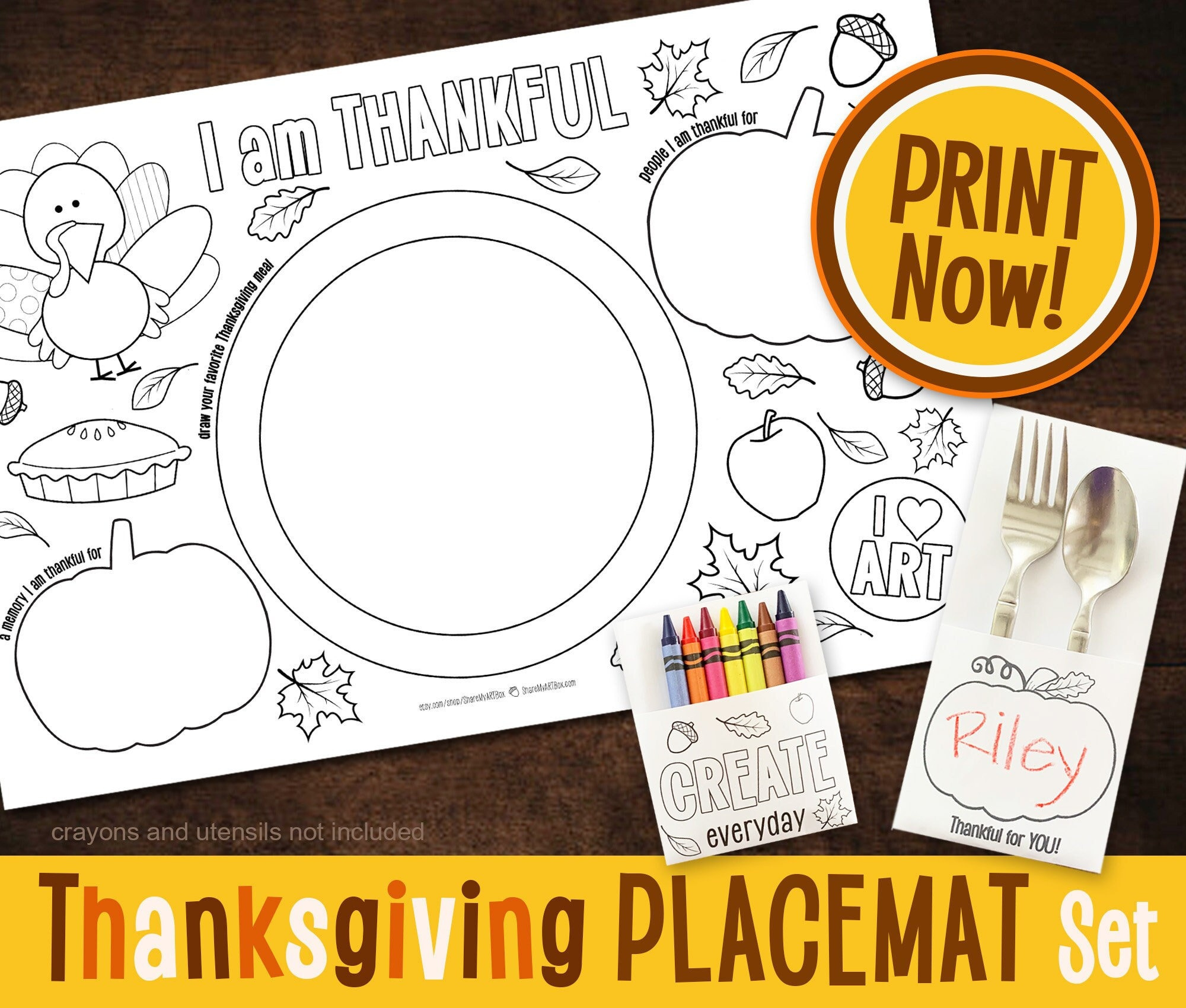 Thanksgiving Printable Placemat, Kids Coloring Friendsgiving pertaining to Printable Thanksgiving Placemat Craft