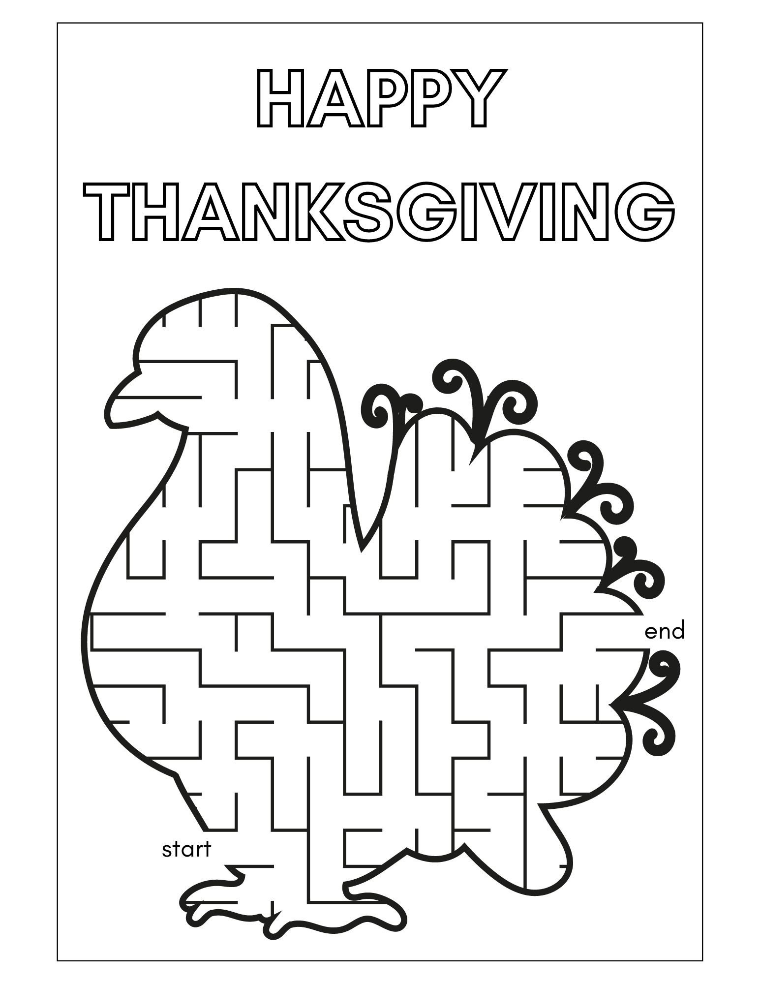 Thanksgiving Printables And Activity Pages For Kids - Minnesota Parent in Thanksgiving Activity Pages Printable