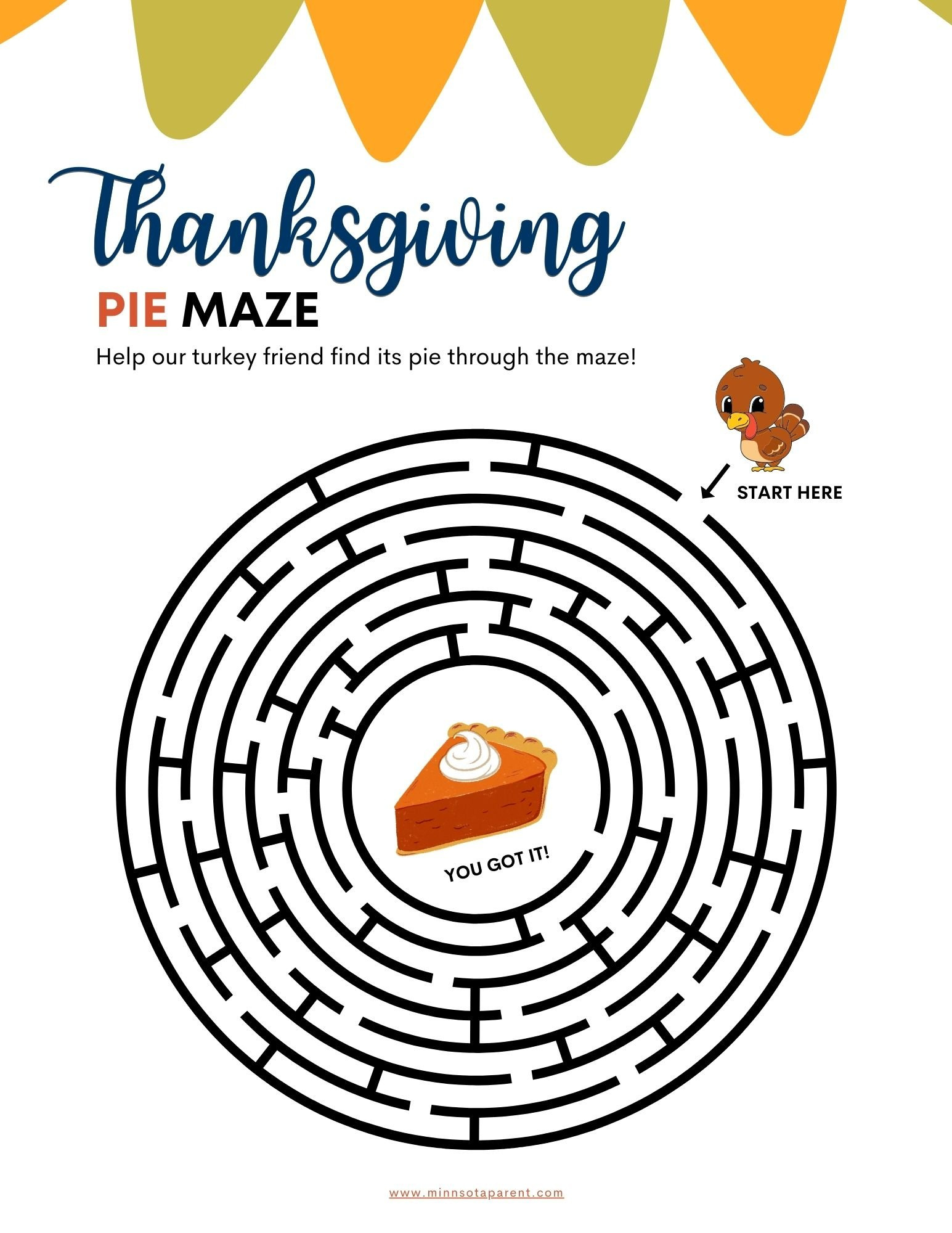 Thanksgiving Printables And Activity Pages For Kids - Minnesota Parent inside Thanksgiving Activities Printables Free