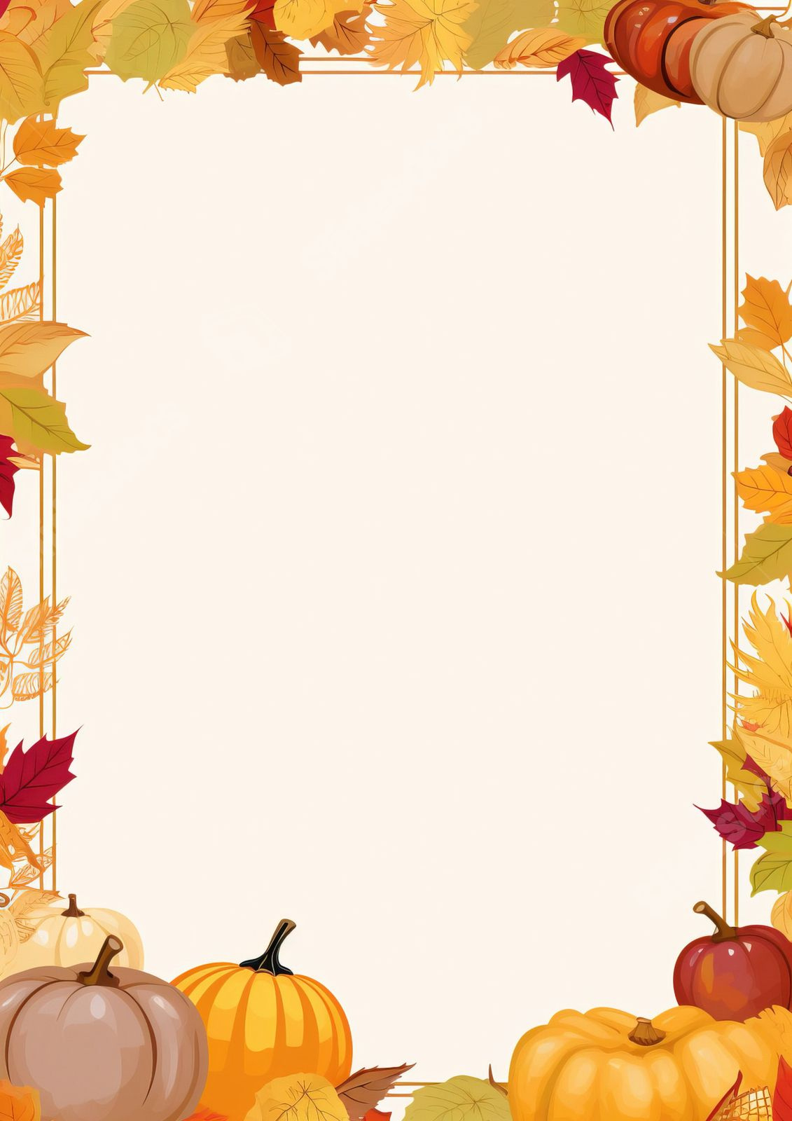 Thanksgiving Stationery Page Border And Printable Background In throughout Thanksgiving Stationery Free Printable