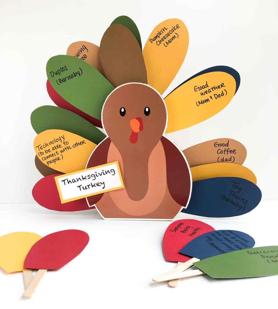 Thanksgiving Turkey&amp;quot; Craft For Kids (Free Printable) - Mindymakes throughout Free Printable Crafts For Thanksgiving