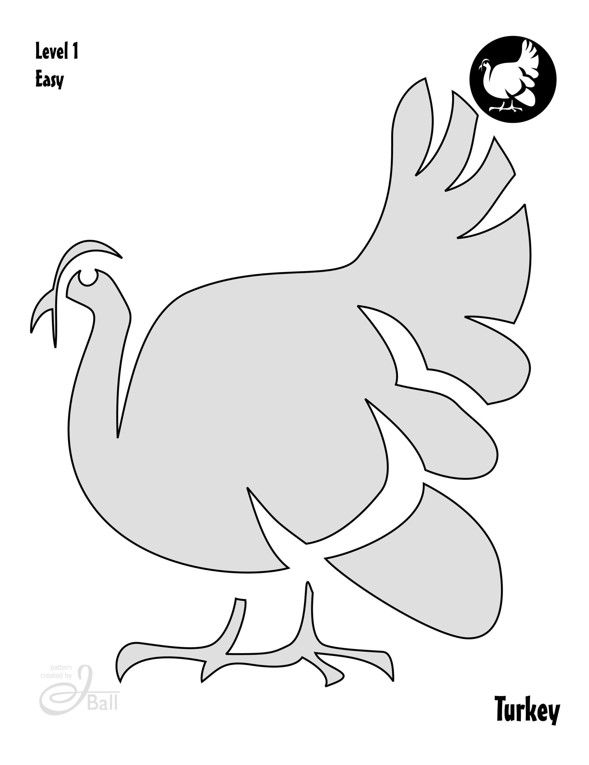 Thanksgiving Turkey (Free Pumpkin Stencil - Pumpkin Pattern in Printable Turkey Pumpkin Stencil