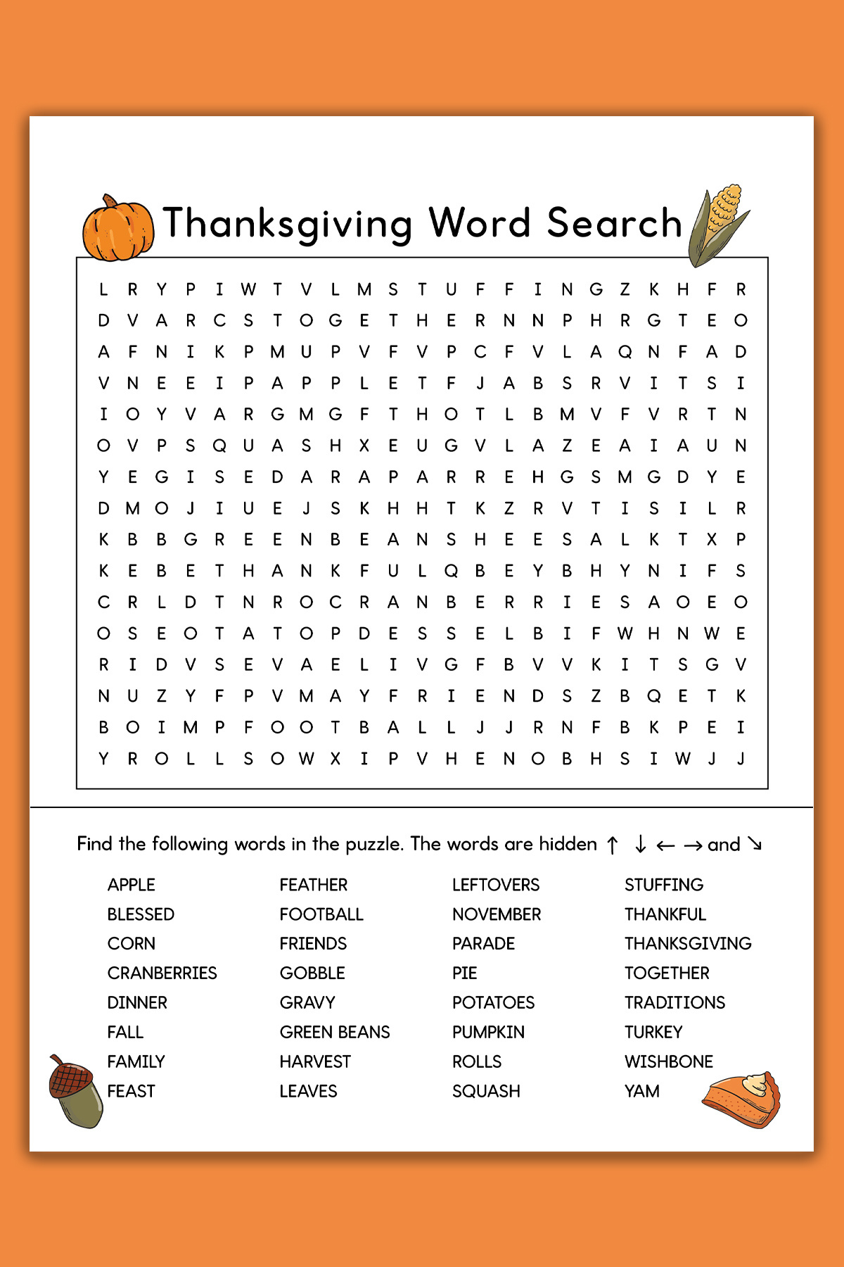 Thanksgiving-Word-Search-Printable-Example-Hard - Mom Envy regarding Hard Thanksgiving Word Search Printable