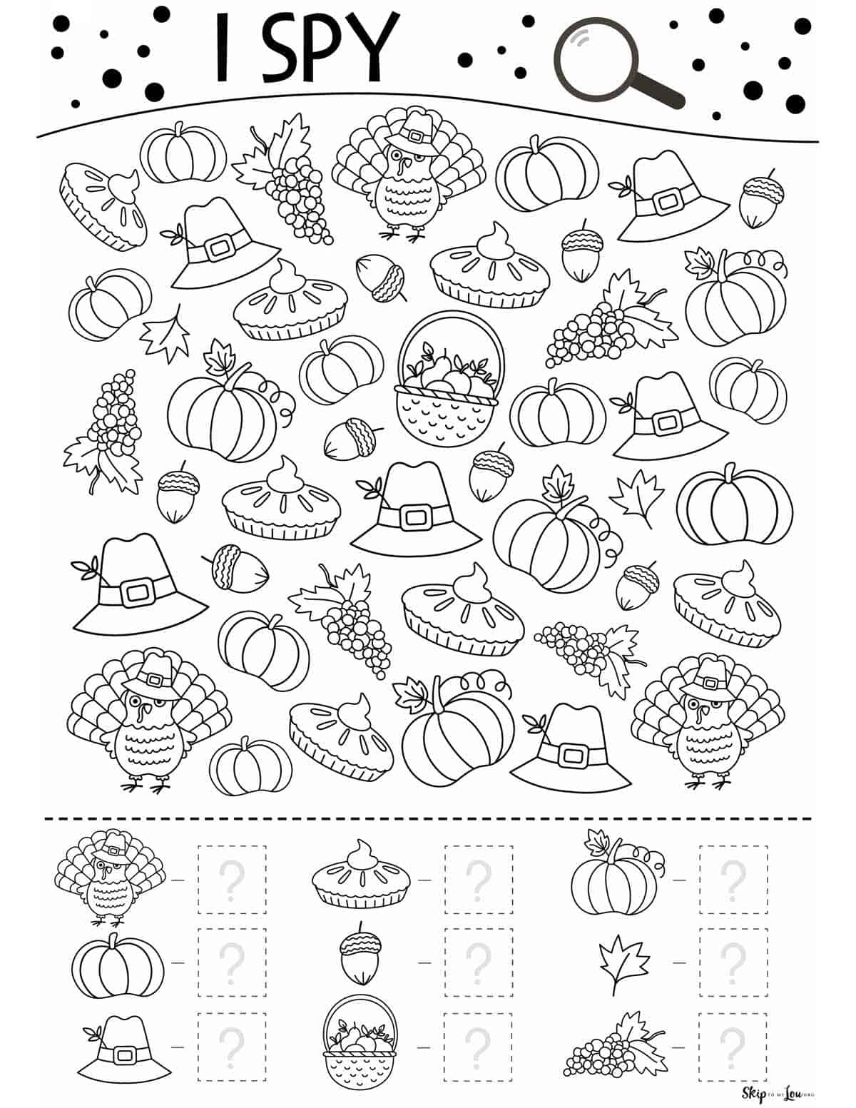 Thanksgiving Worksheets | Skip To My Lou - Worksheets Library with regard to Printable Worksheets For Thanksgiving