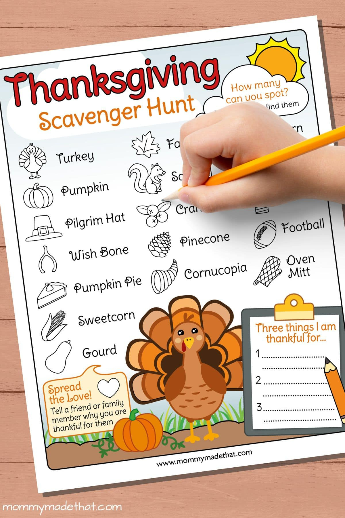The Best Thanksgiving Scavenger Hunt (Free Printable!) intended for Thanksgiving Scavenger Hunt Free Printable