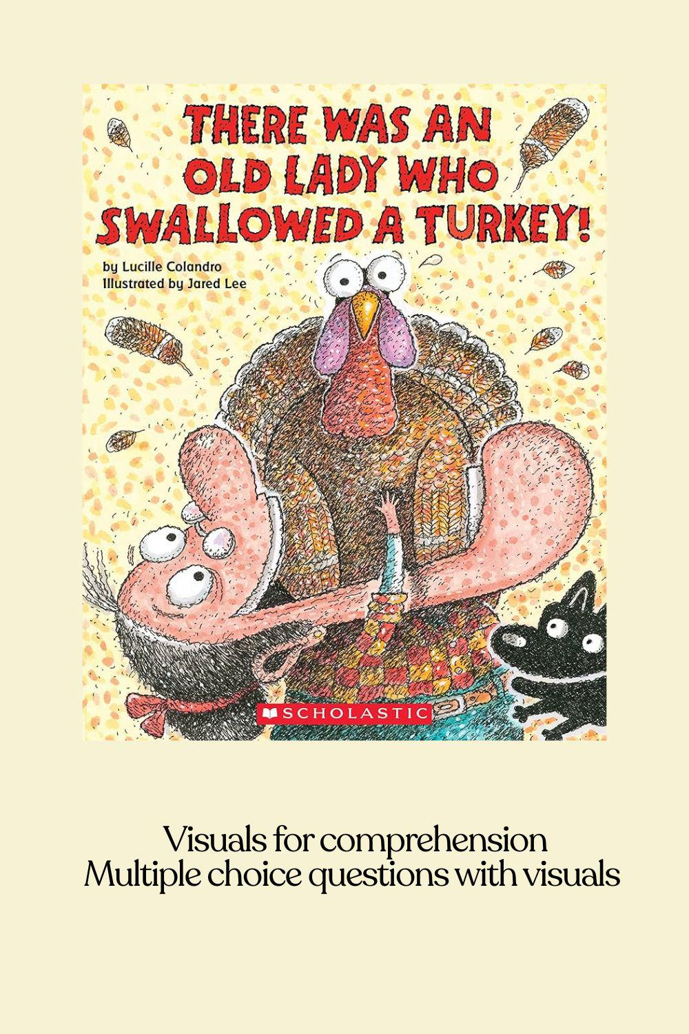 There Was An Old Lady Who Swallowed A Turkey | Speech Therapy throughout There Was An Old Lady Who Swallowed A Turkey Printable