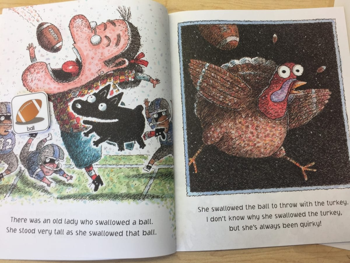 There Was An Old Lady Who Swallowed A Turkey!&amp;quot; With Freebies - The inside There Was An Old Lady Who Swallowed a Turkey Printable