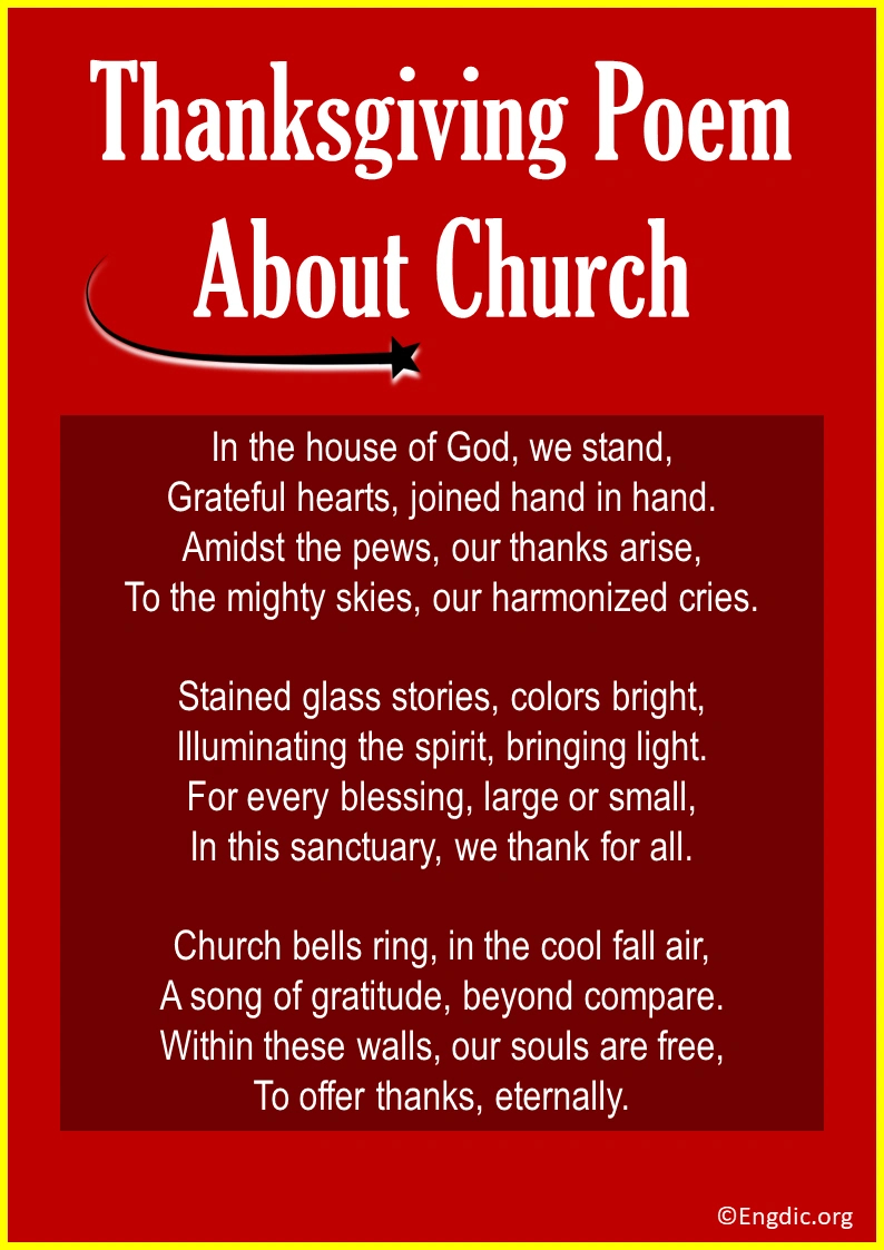 Top 10 Thanksgiving Poems For Church &amp;amp; Christians - Engdic regarding Thanksgiving Poem For Church