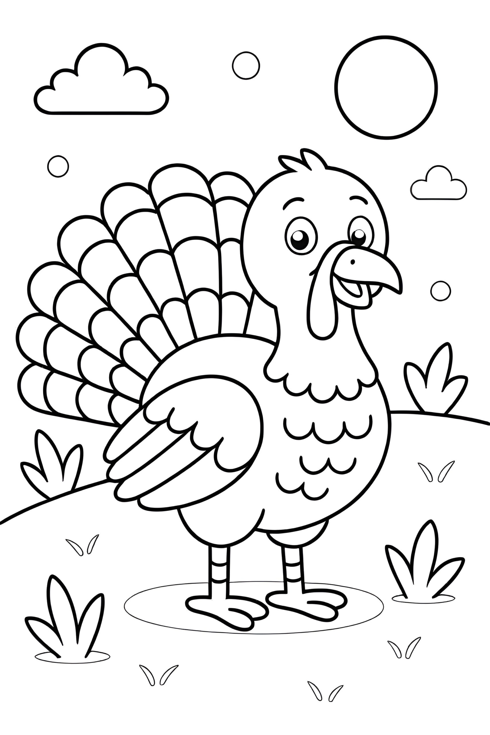 Turkey Coloring Pages For Kids | Coloring Pages Mimi Panda pertaining to Free Printable Pictures Of Turkeys To Color