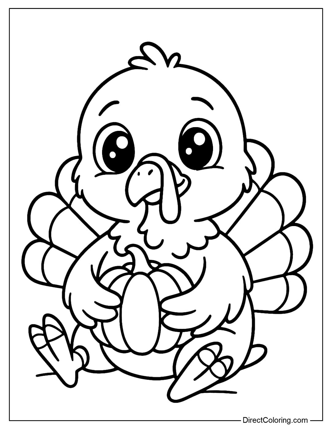 Turkey Coloring Pages - Free Pdf To Download And Print in Cute Printable Turkey Coloring Pages